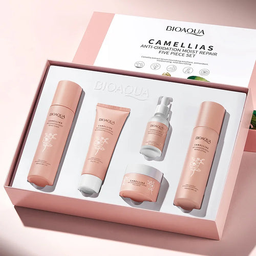 Camelia Skin Care Anti-aging Face Cream Serum Set Moisturizing Repair Set Nourishing Essence Toner Lotion Women's Skin Care