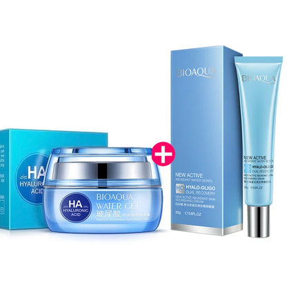 BIOAQUA Hyaluronic Acid Skin Care Kit – Face & Eye Cream for Moisturizing, Firming & Anti-Eye Bags