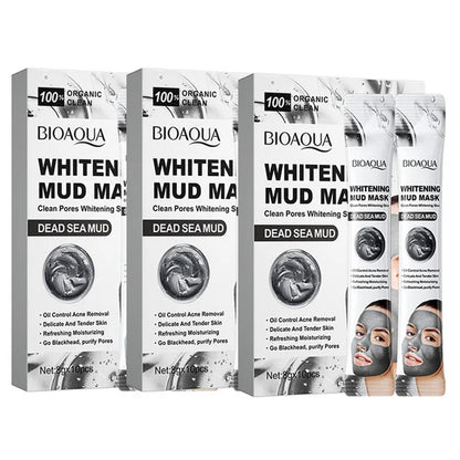 BIOAQUA Vitamin C Mud Masks (30pcs) – Cucumber, Moisturizing, Anti-Aging & Brightening
