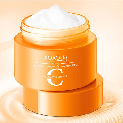 BIOAQUA Hyaluronic Acid & Vitamin C Face Cream – Hydrating, Soothing & Firming Skincare