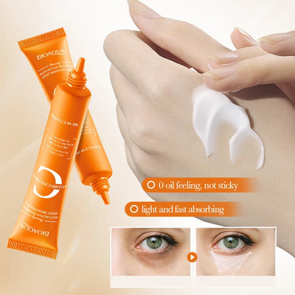 BIOAQUA Vitamin C Eye Cream – Moisturizing, Anti-Dark Circles & Eye Bag Reduction