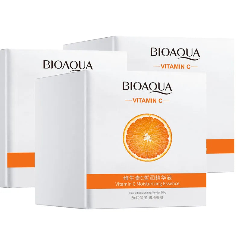 BIOAQUA Vitamin C Serum (60pcs) – Moisturizing, Brightening & Nourishing Face Essence