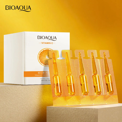 BIOAQUA Vitamin C Serum (60pcs) – Moisturizing, Brightening & Nourishing Face Essence