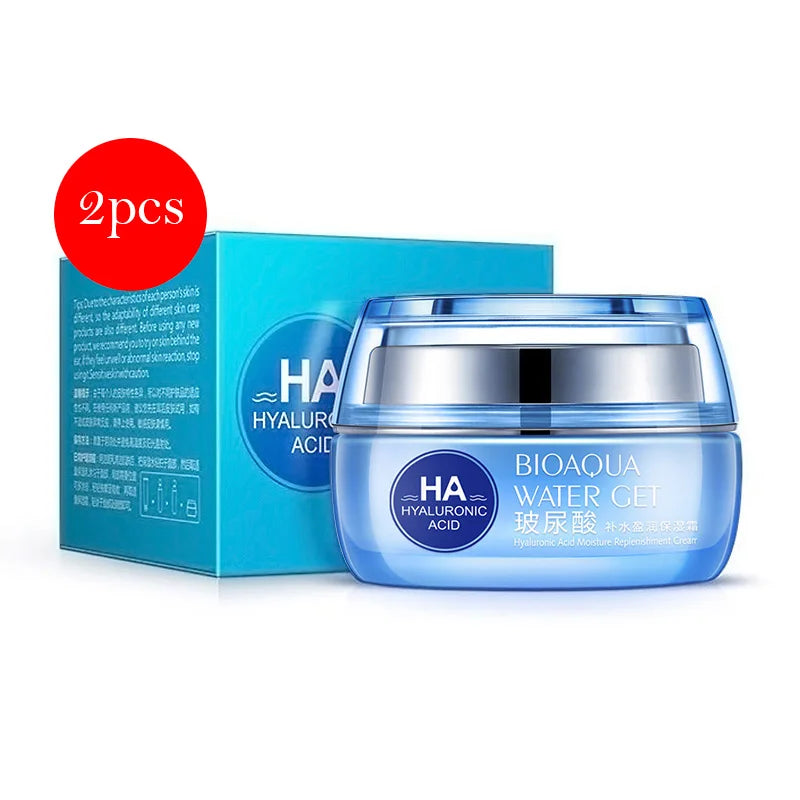 BIOAQUA Hyaluronic Acid Skin Care Kit – Face & Eye Cream for Moisturizing, Firming & Anti-Eye Bags